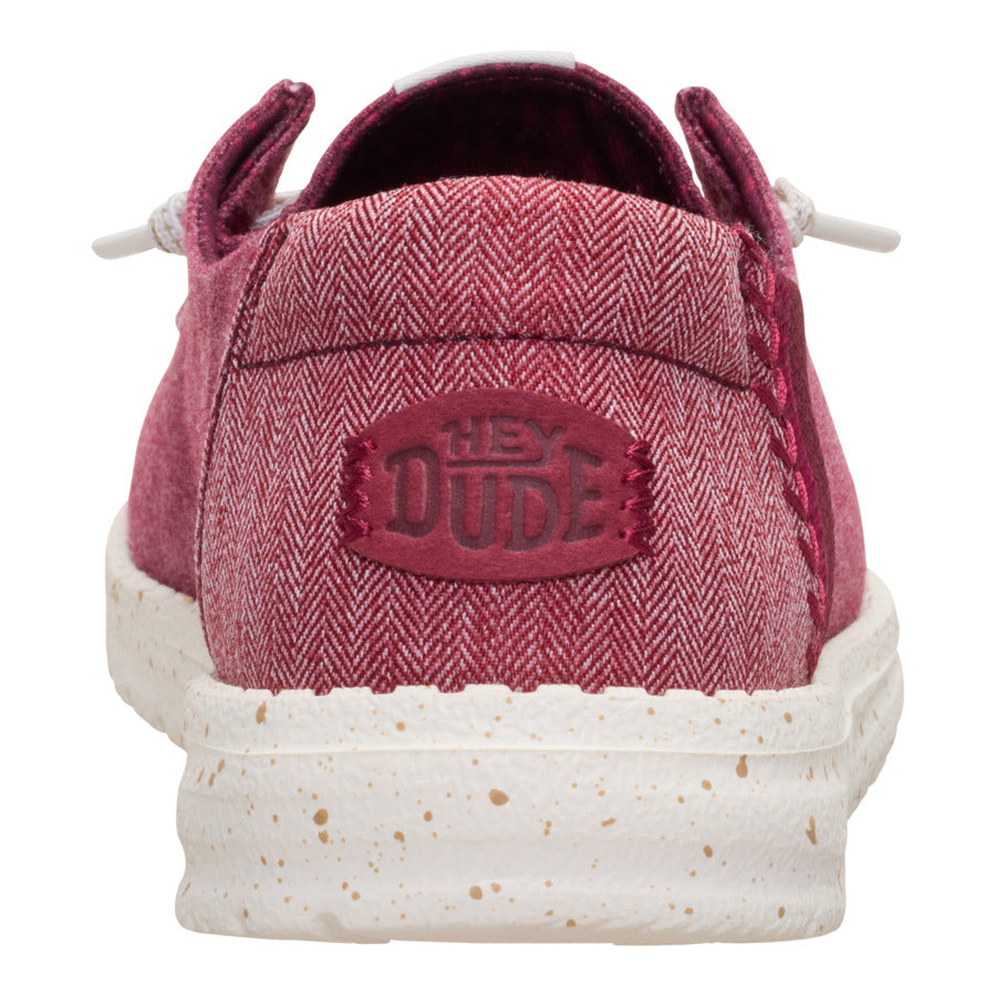 Wendy Break Brushed Linen - Burgundy