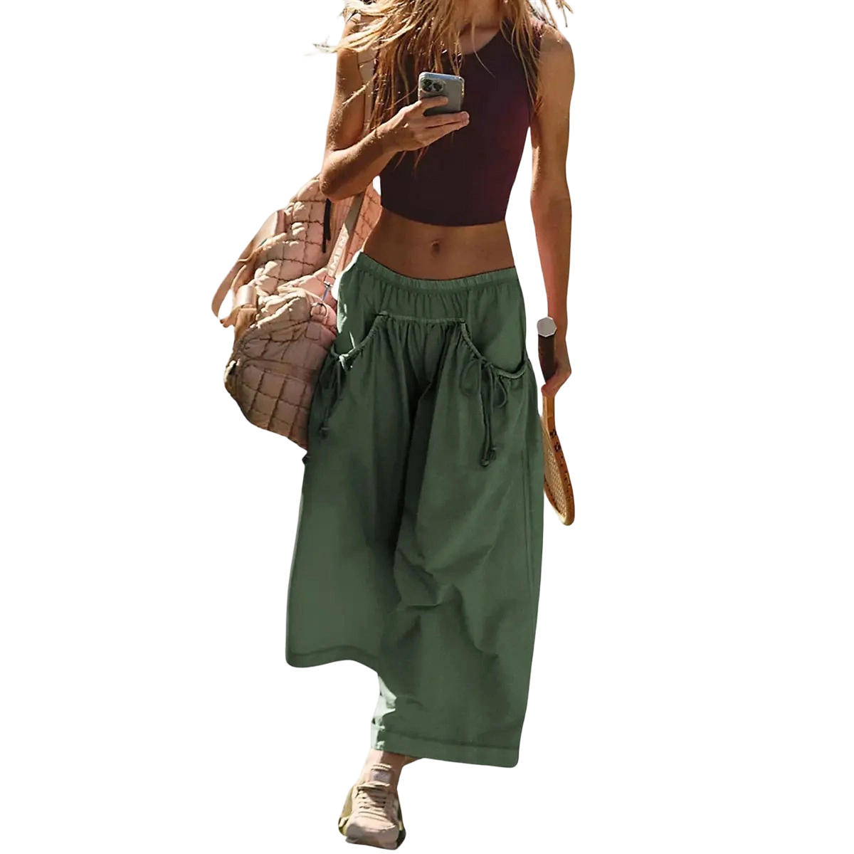 ✨ Women’s Wide-Leg Parachute Track Pants