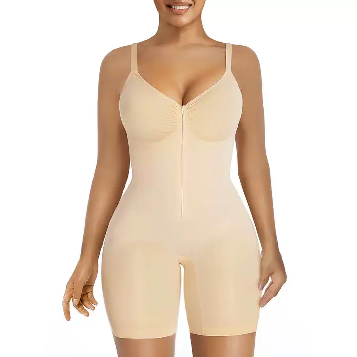 🔥🔥8 PACKS $24 Shapewear for Women| Tummy Control Bodysuits Zip-Up Comfort