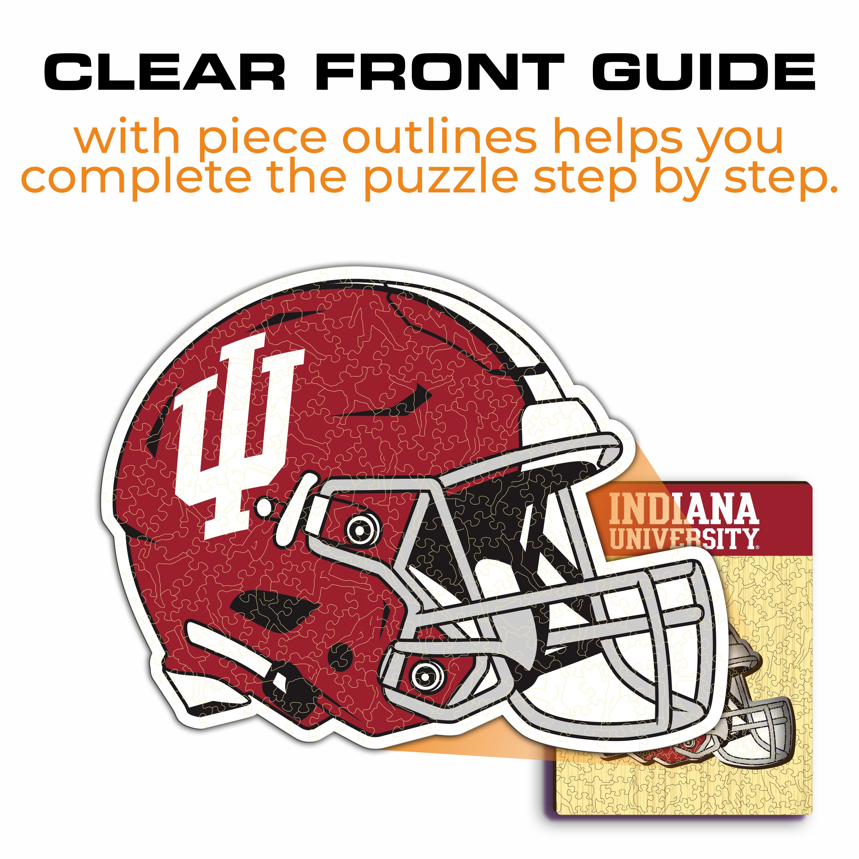 Indiana University Helmet - Wooden Puzzle