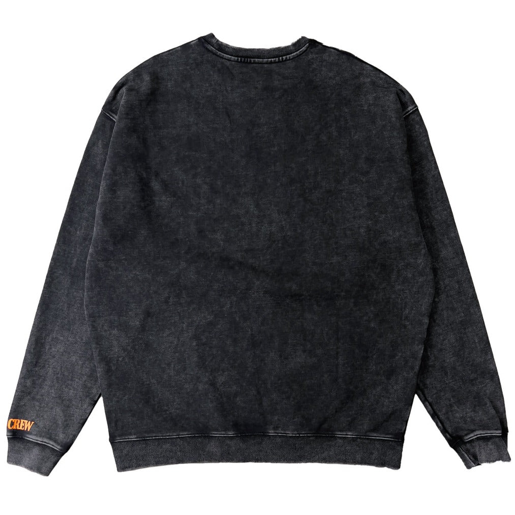 OVERSIZED HEAVYWEIGHT ROGUE WOLF CREW NECK - BLACK