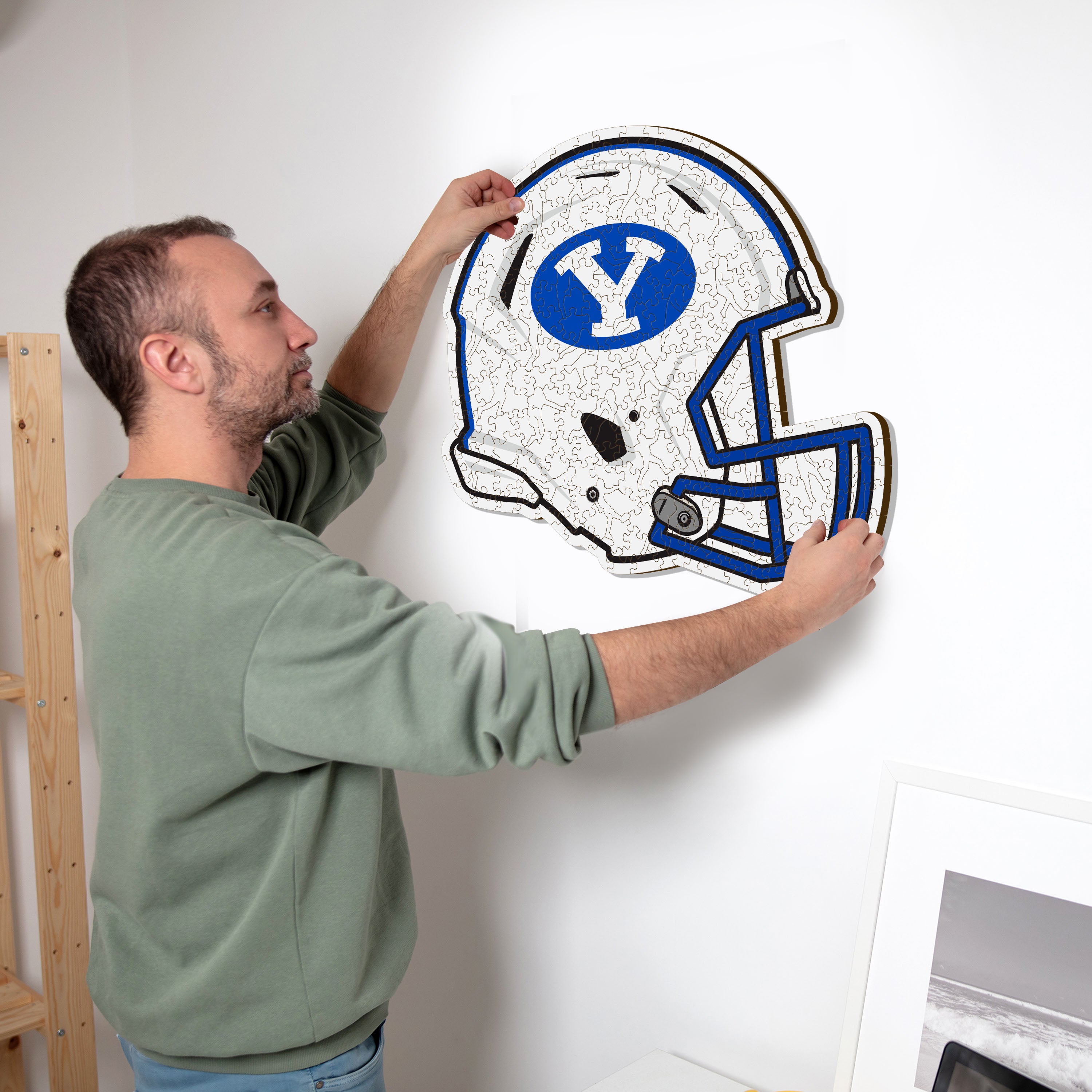 Brigham Young University Helmet - Wooden Puzzle