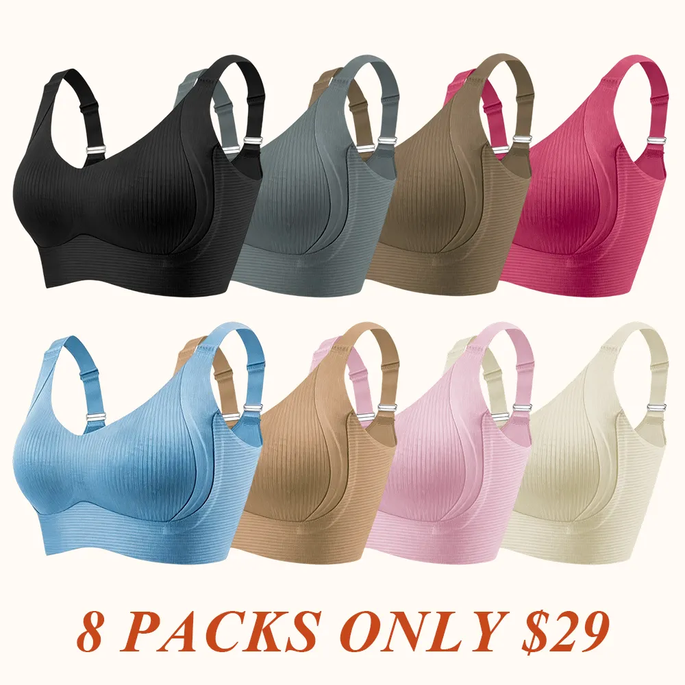 Women's Solid Color Wireless Bra