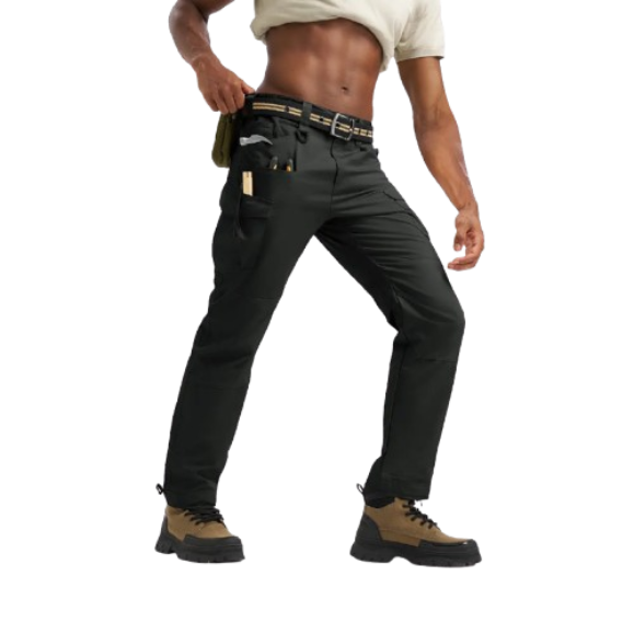 Men's Tactical Cargo Pants — Lightweight, Multi-Pocket, Water-Repellent, Ripstop (10 Pockets)