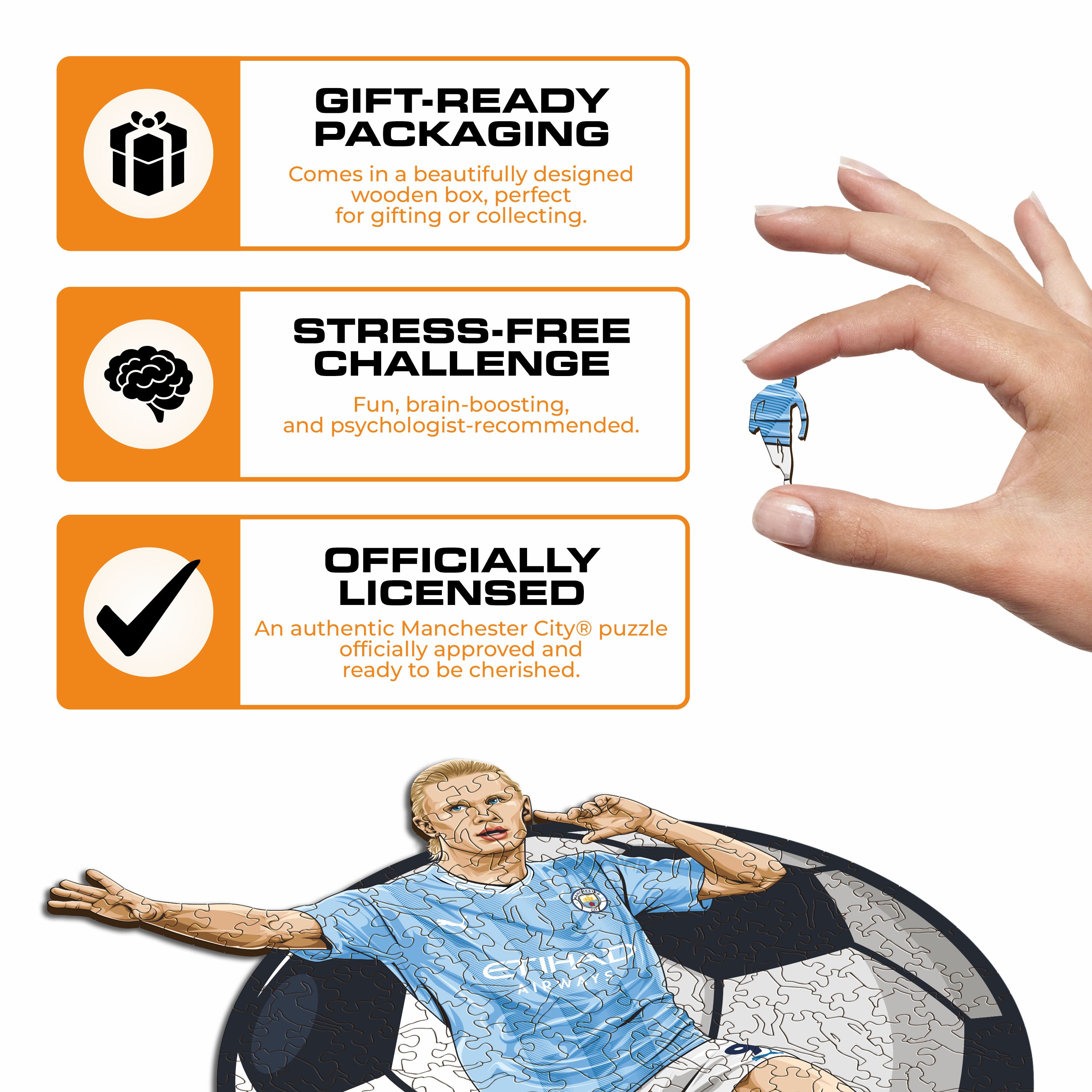 Erling Haaland - Wooden Puzzle