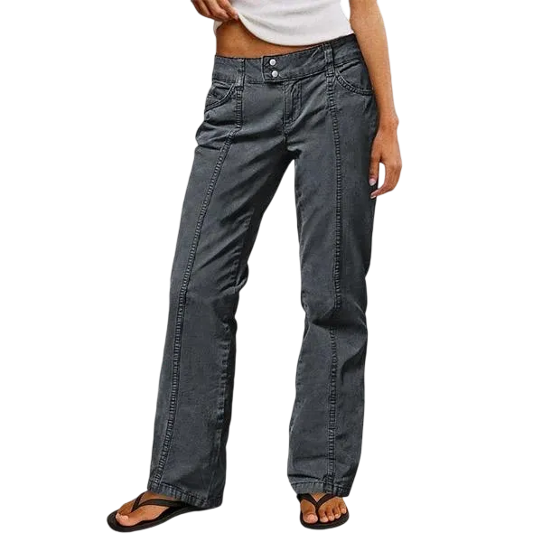 Women's mid-rise straight leg pants