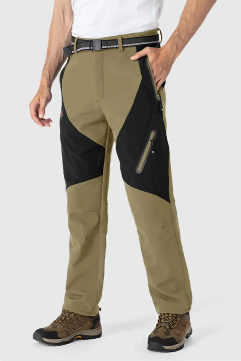 Men's 8-Pack Insulated Waterproof Pant Windproof Warm Fleece Lined Ski Trousers