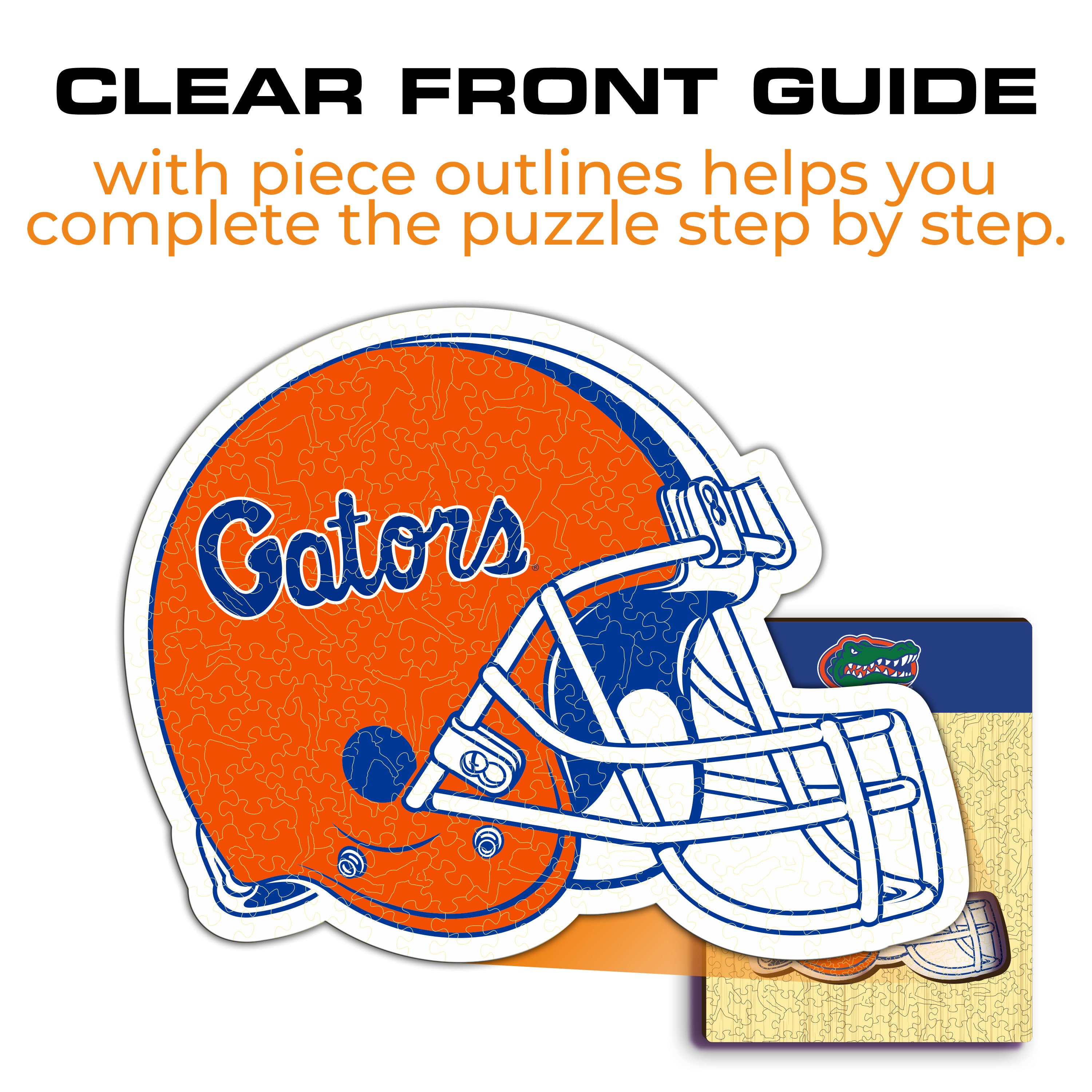 University of Florida Helmet - Wooden Puzzle