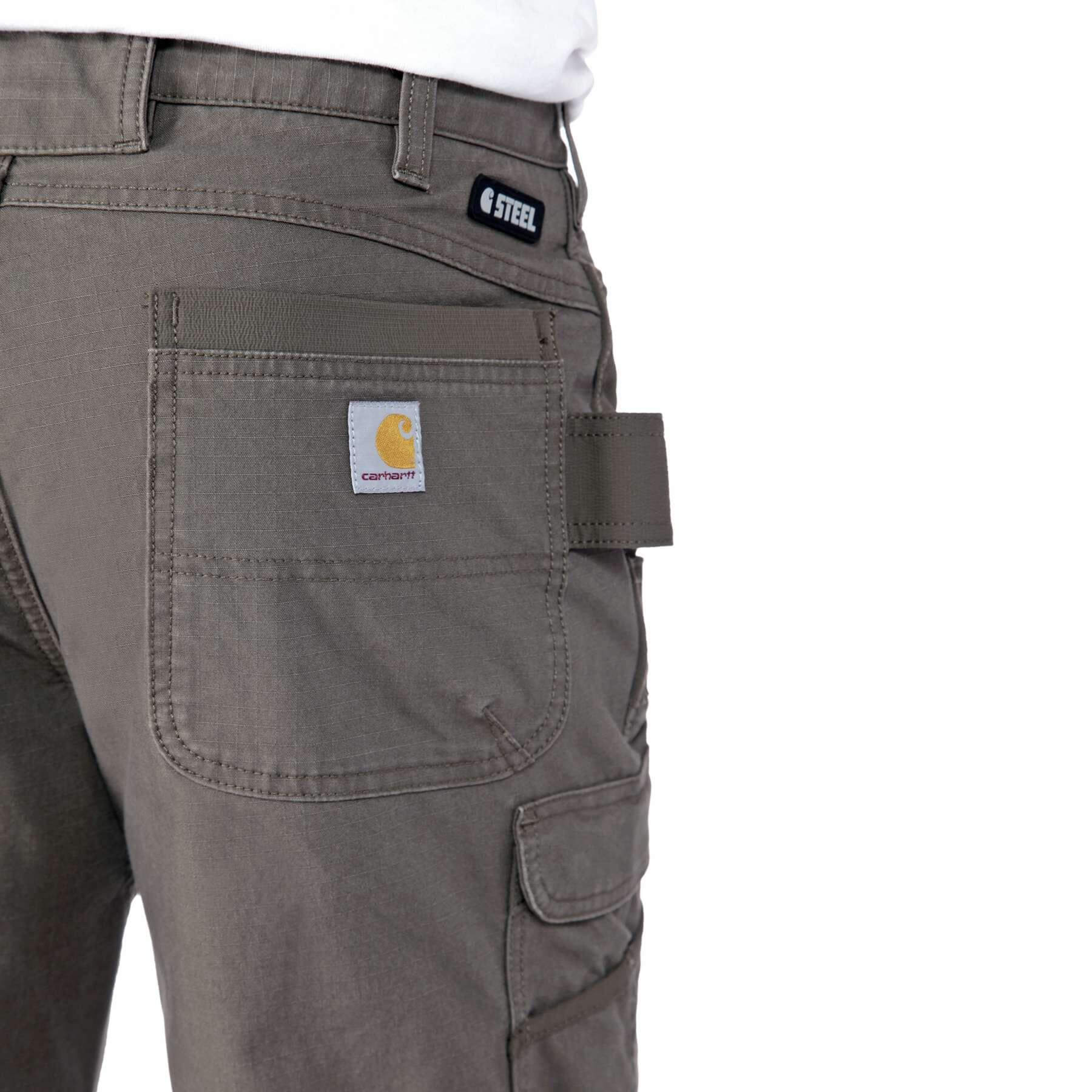 CHT Relaxed Straight Steel Rugged Flex Stretch Ripstop Double-Front Cargo Trousers 105072