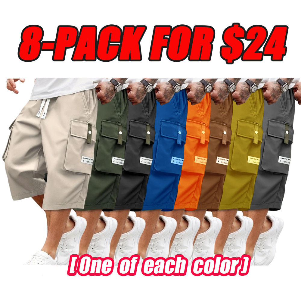 Men'S Plus Size Summer Lightweight Cargo Pants