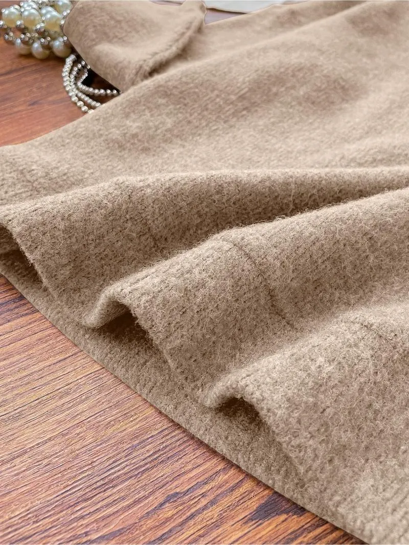 [Autumn and Winter] Women's casual and fashionable round neck faux sweater tops