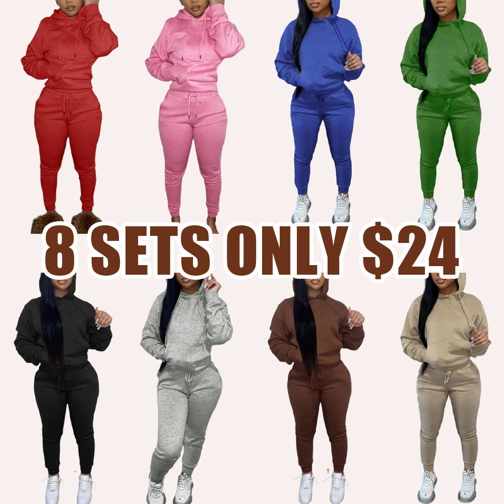 Women's Hoodie and Jogger Pants Set (2 PCS)