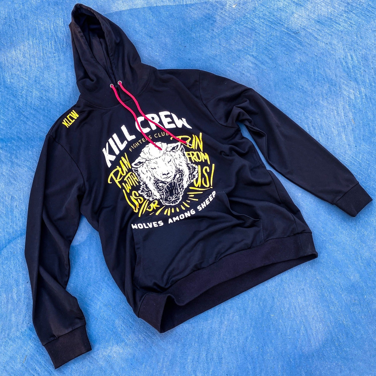 RUN FROM US HOODIE - BLACK