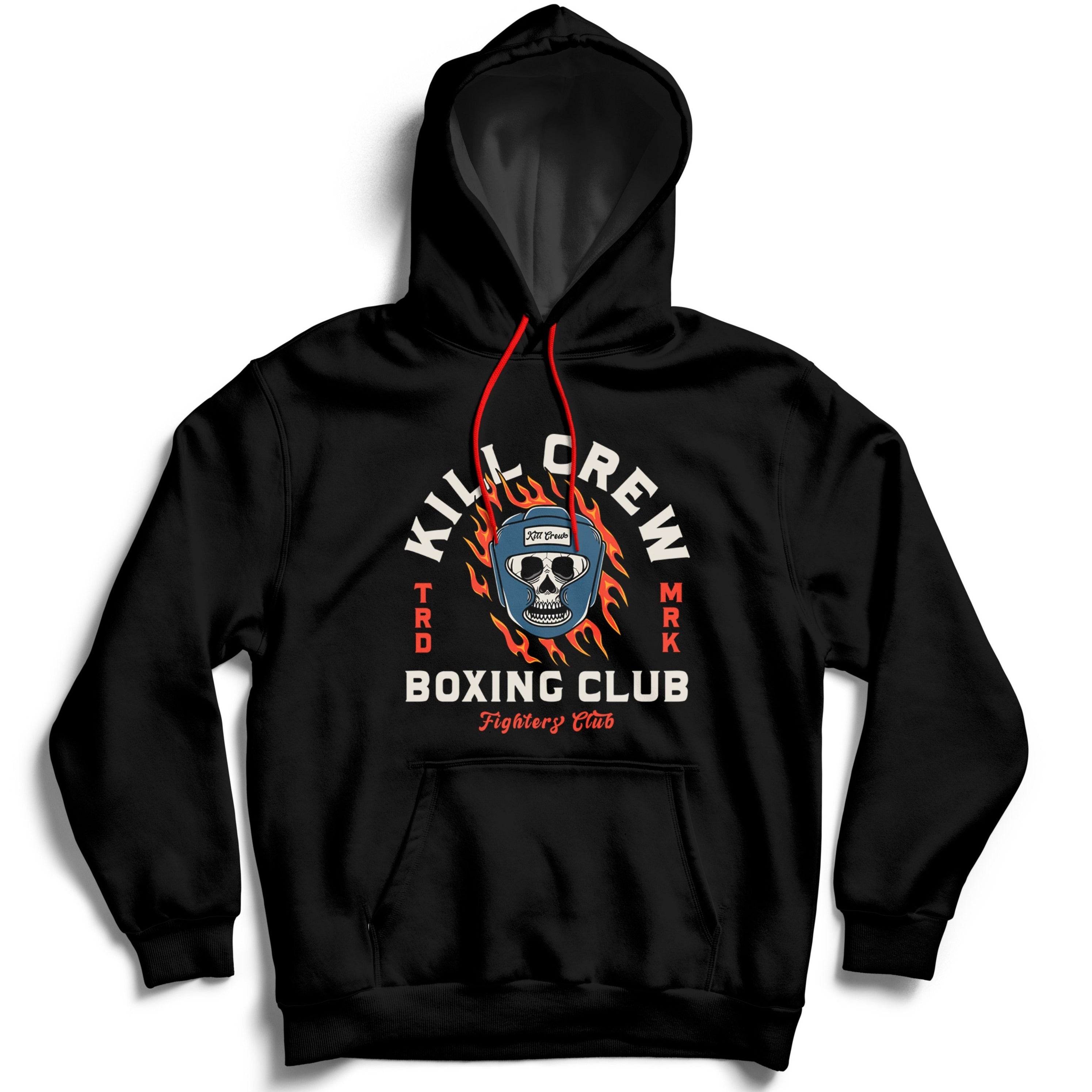 BOXING FLAME HOODIE - BLACK