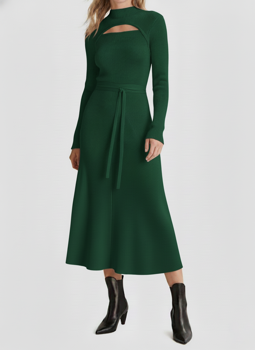 NEW🔥 Casual Solid Woolen Dress