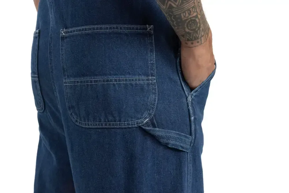 🔥Last Day Promotion!Men's Denim Bib Overalls, Workwear with Adjustable Straps and Convenient Tool Pockets