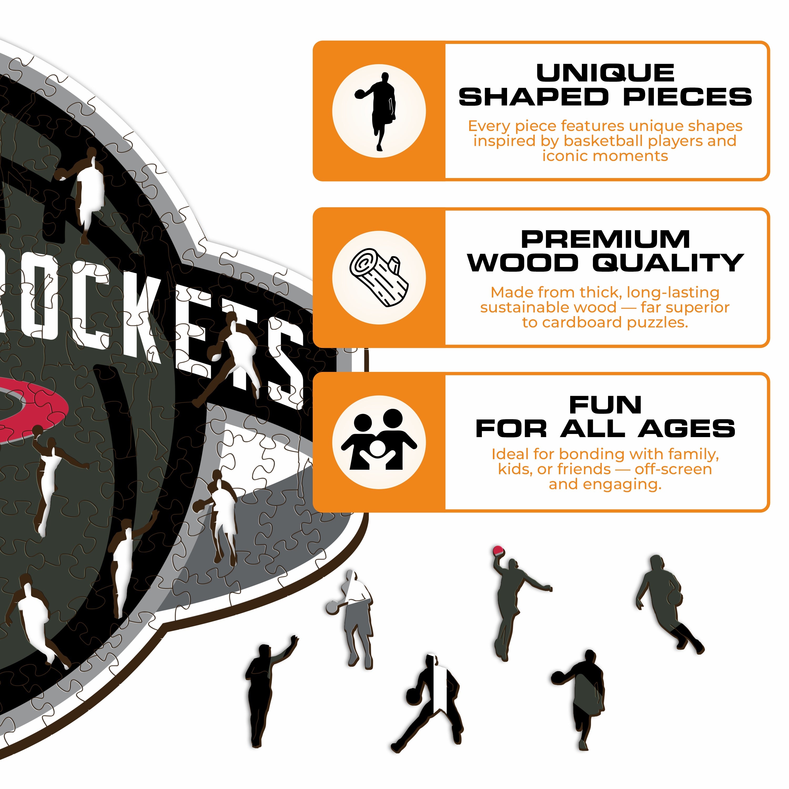 Houston Rockets™ - Wooden Puzzle