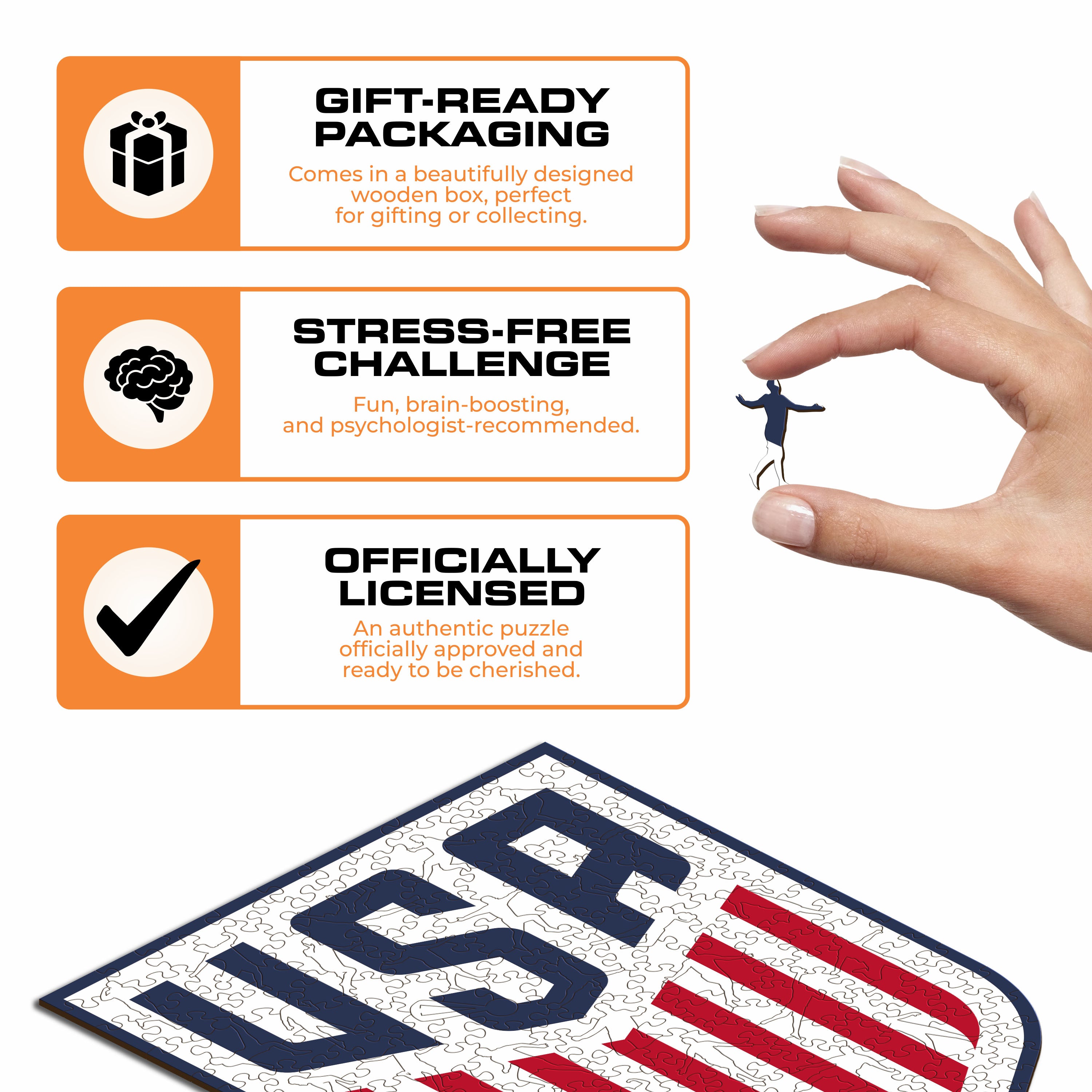 USMNT® Logo - Wooden Puzzle