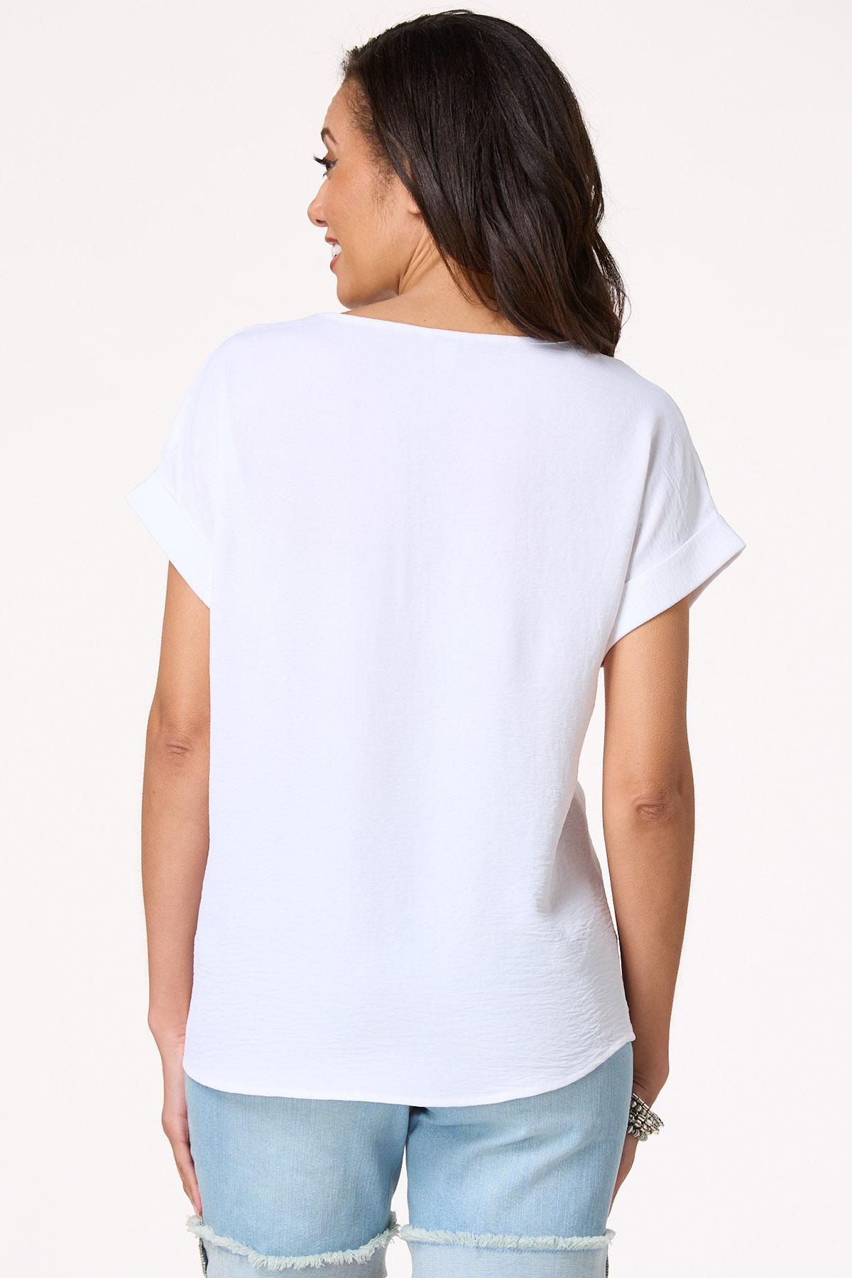 Floral Rhinestone Top