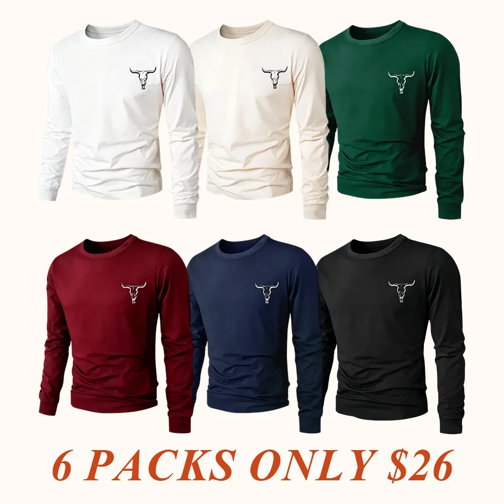 Comfort Wear Mens Solid Color Long Sleeve T-Shirt