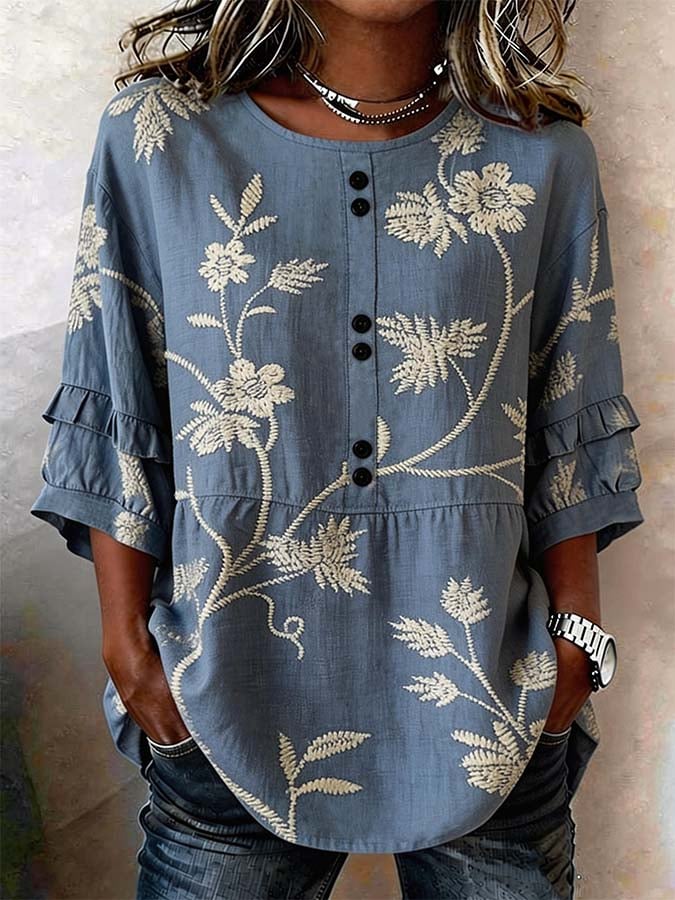 Women'S Casual Printed Top