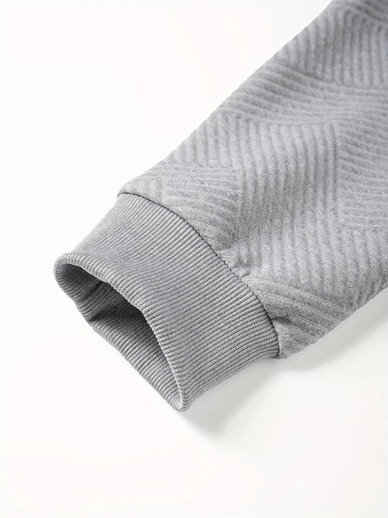 Men's Jacquard Knit 2-Piece Tracksuit – Seasonal Men's Jacquard Knit Tracksuit 2-Piece Streetwear for Fall/Winter Urban Vibes