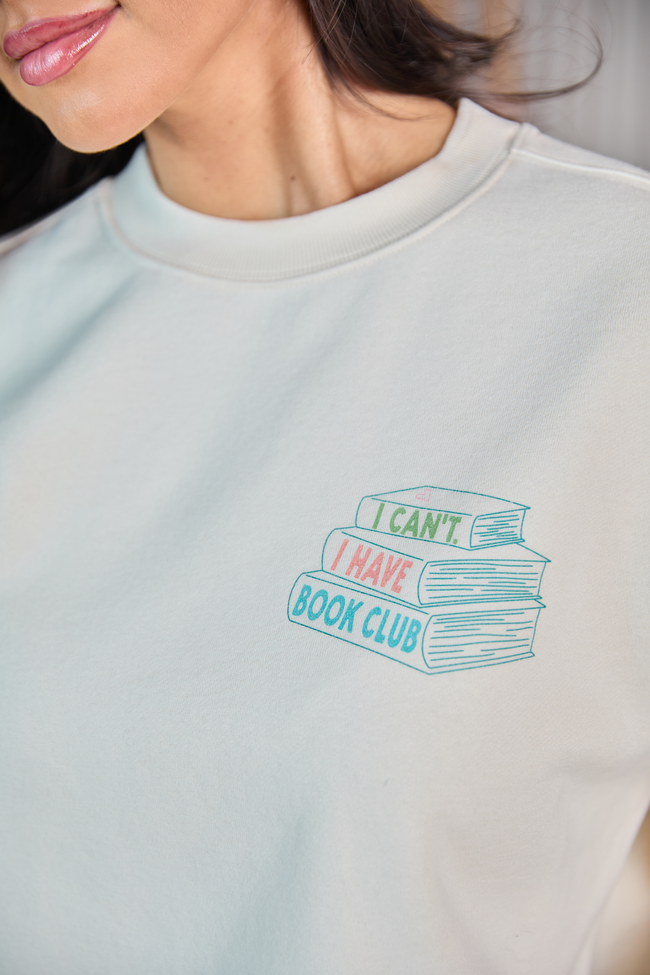 Book Club Cream Graphic Sweatshirt