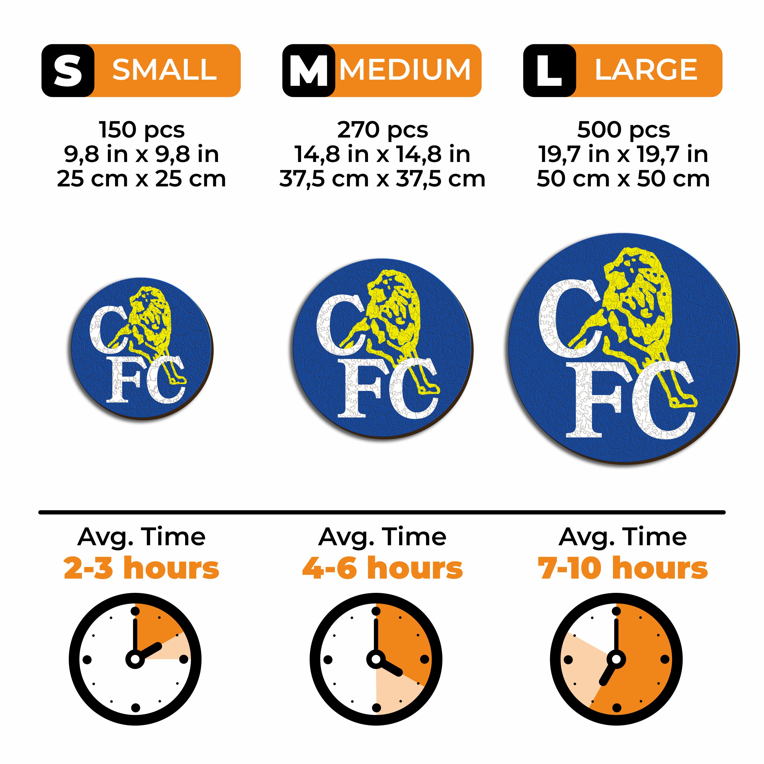 Chelsea FC® Retro Logo - Wooden Puzzle