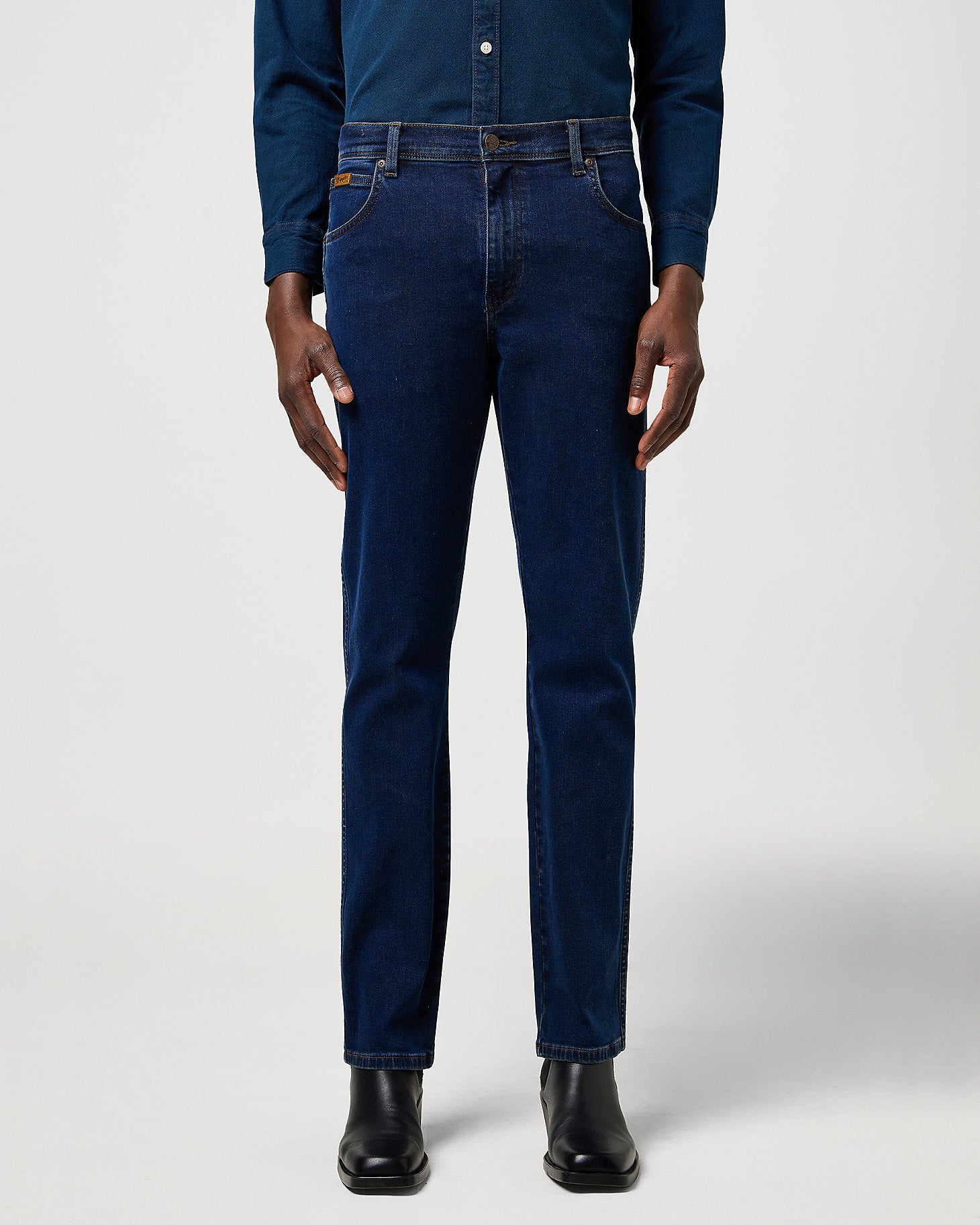 Texas 'Free To Stretch' Authentic Straight Mens Jeans - Rustic Navy