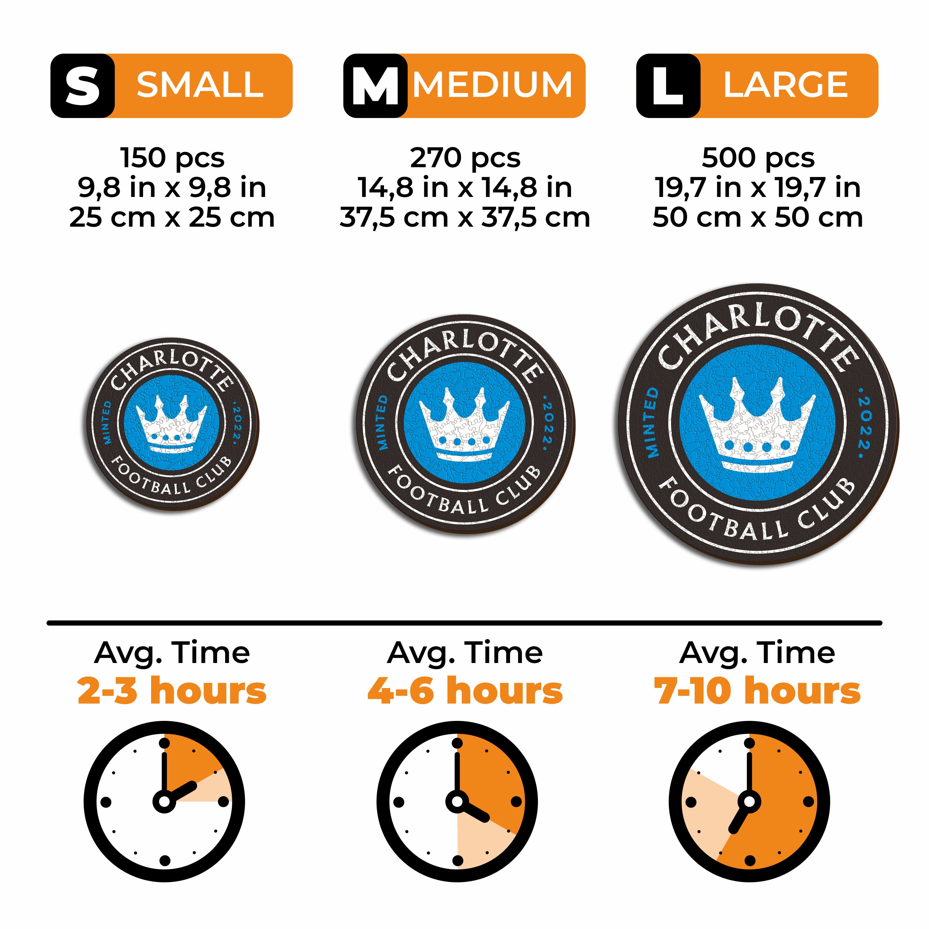 Charlotte FC® Logo - Wooden Puzzle