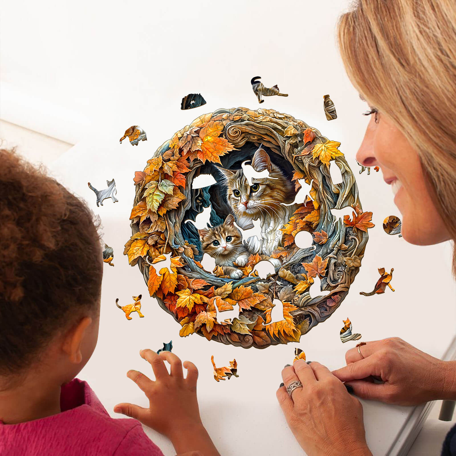 3D  cat mom Jigsaw Puzzle