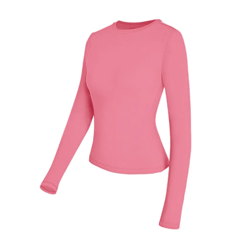 Women's Long Sleeve Shirts Basic Crop Tops