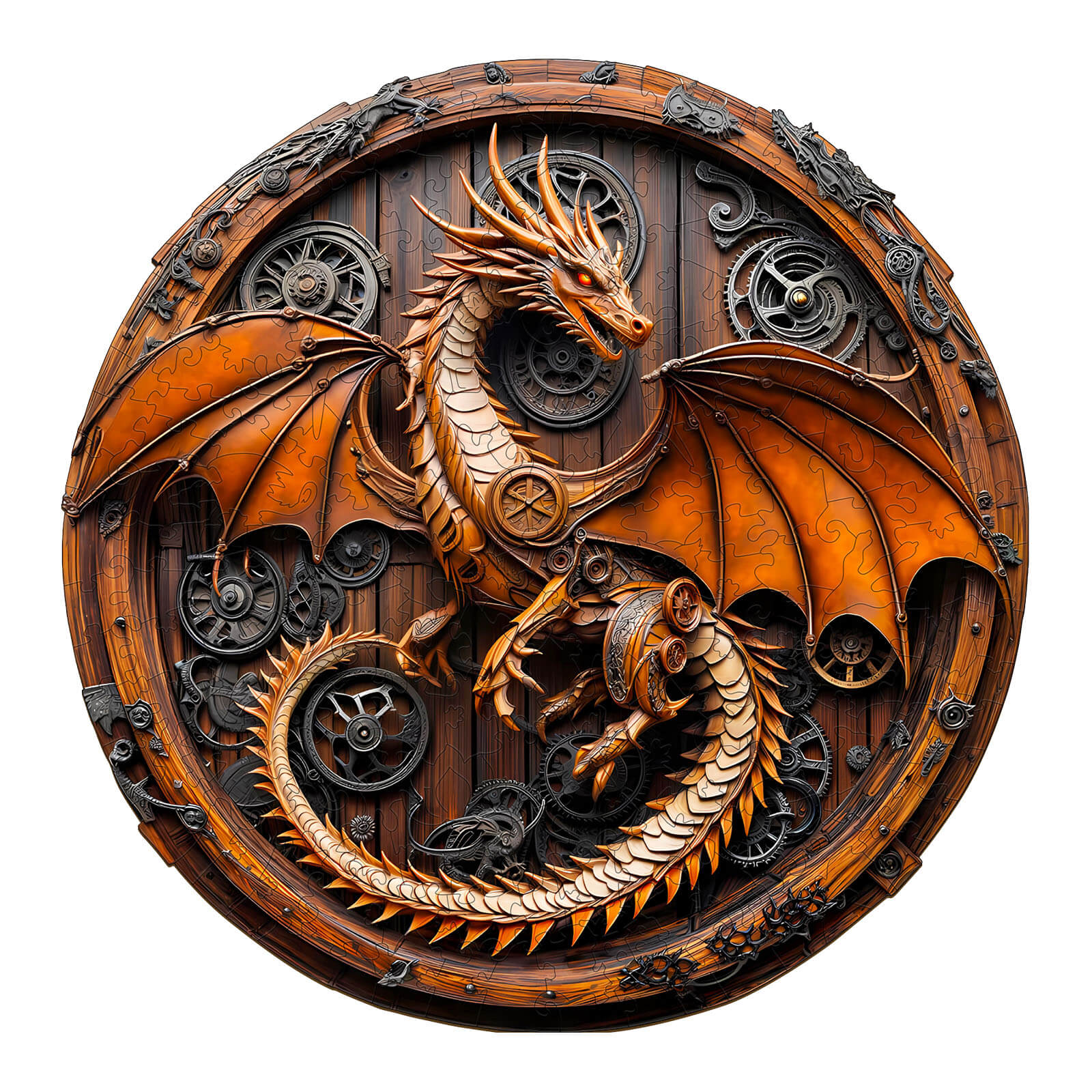 Mechanical Dragon-1 Wooden Jigsaw Puzzle