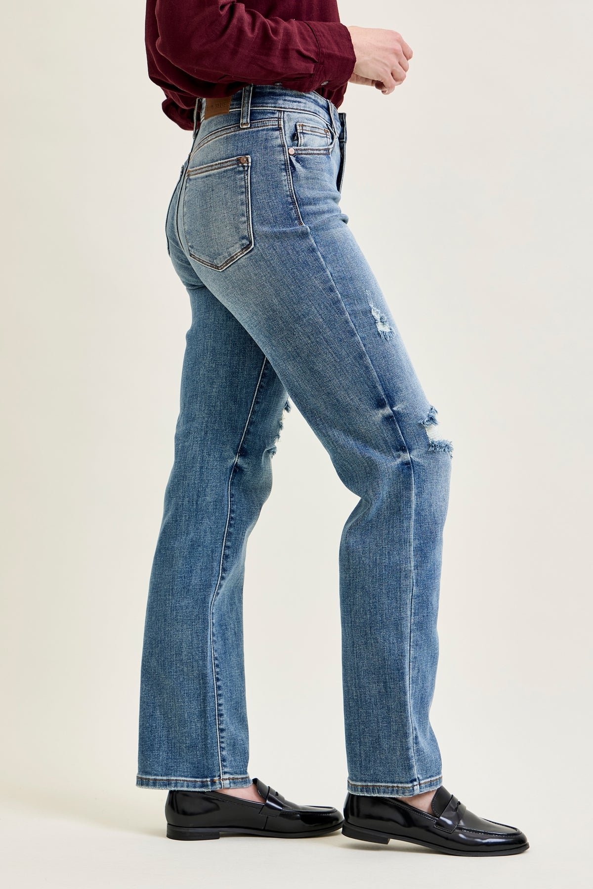 Brett Distressed Dad Jeans