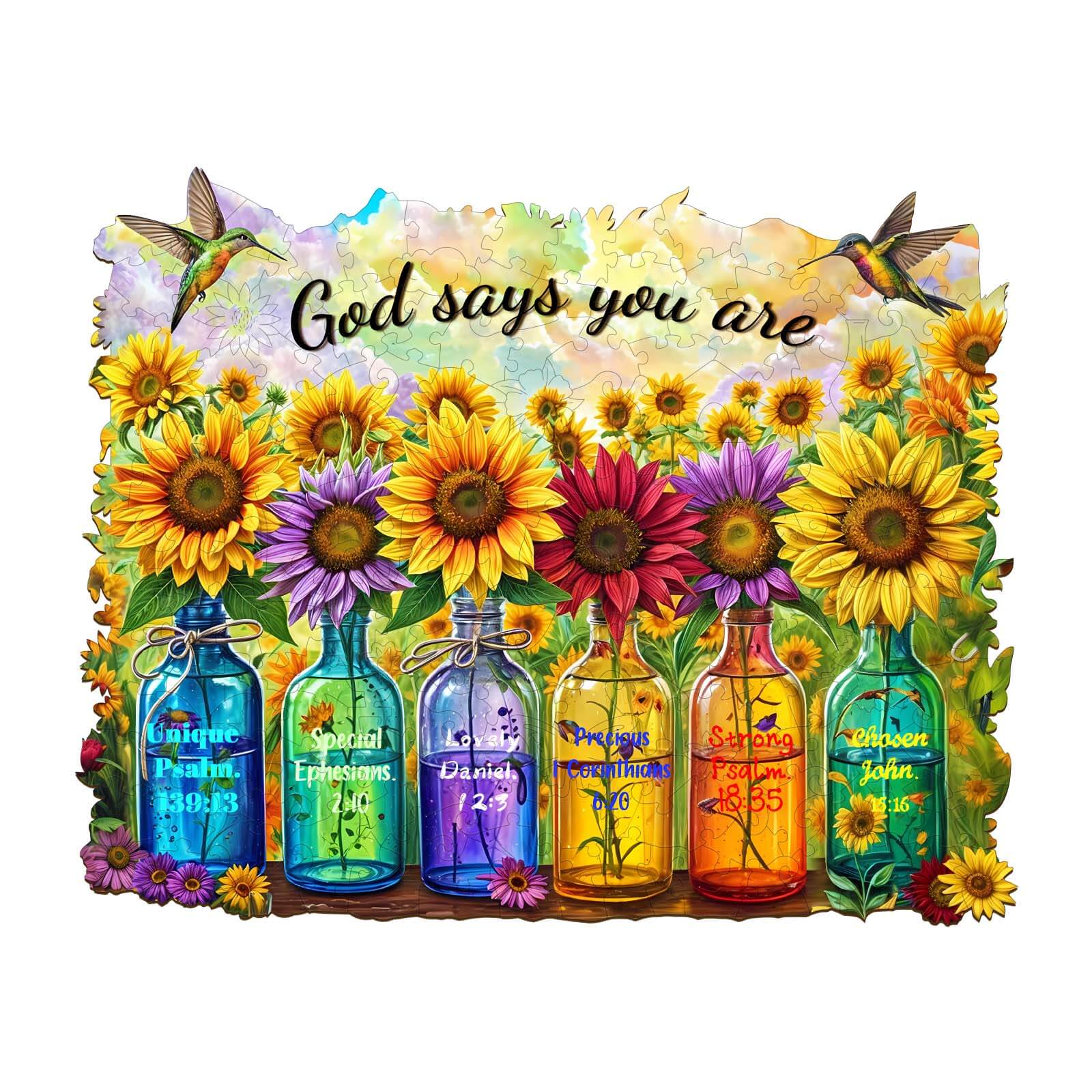God Says You Are Wooden Jigsaw Puzzle