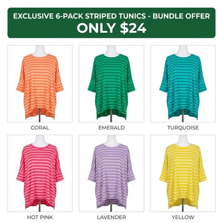 Women’s Spring Striped Raised Rib 3/4 Sleeve Top