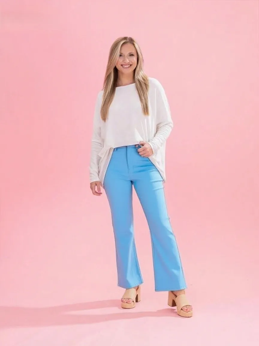 Stretch High Rise Kick Flare(Just $3 Each!)