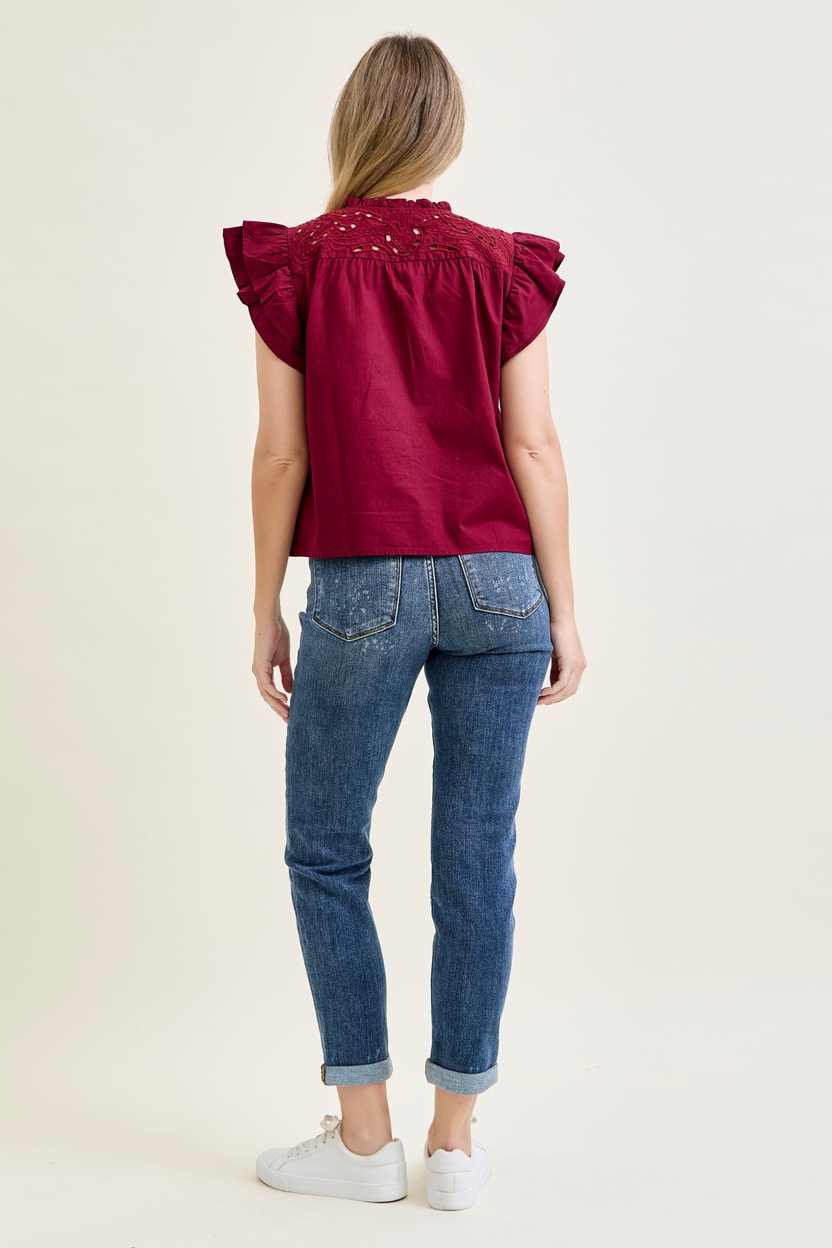 Margot High Rise Bleach Splash Boyfriend Jeans