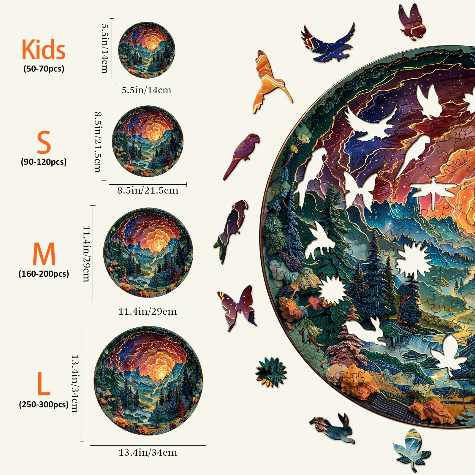 Cave Sky Wooden Jigsaw Puzzle