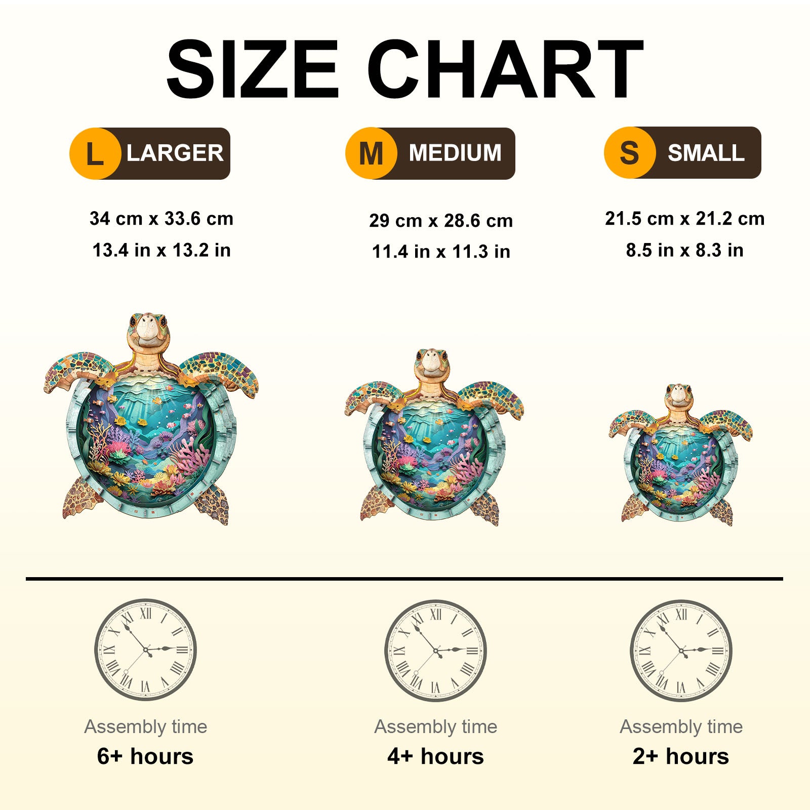 Turtle World Wooden Jigsaw Puzzle