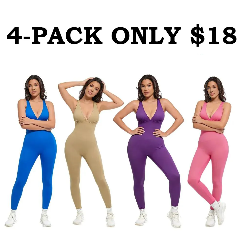 Women's Solid Deep V Shapewear