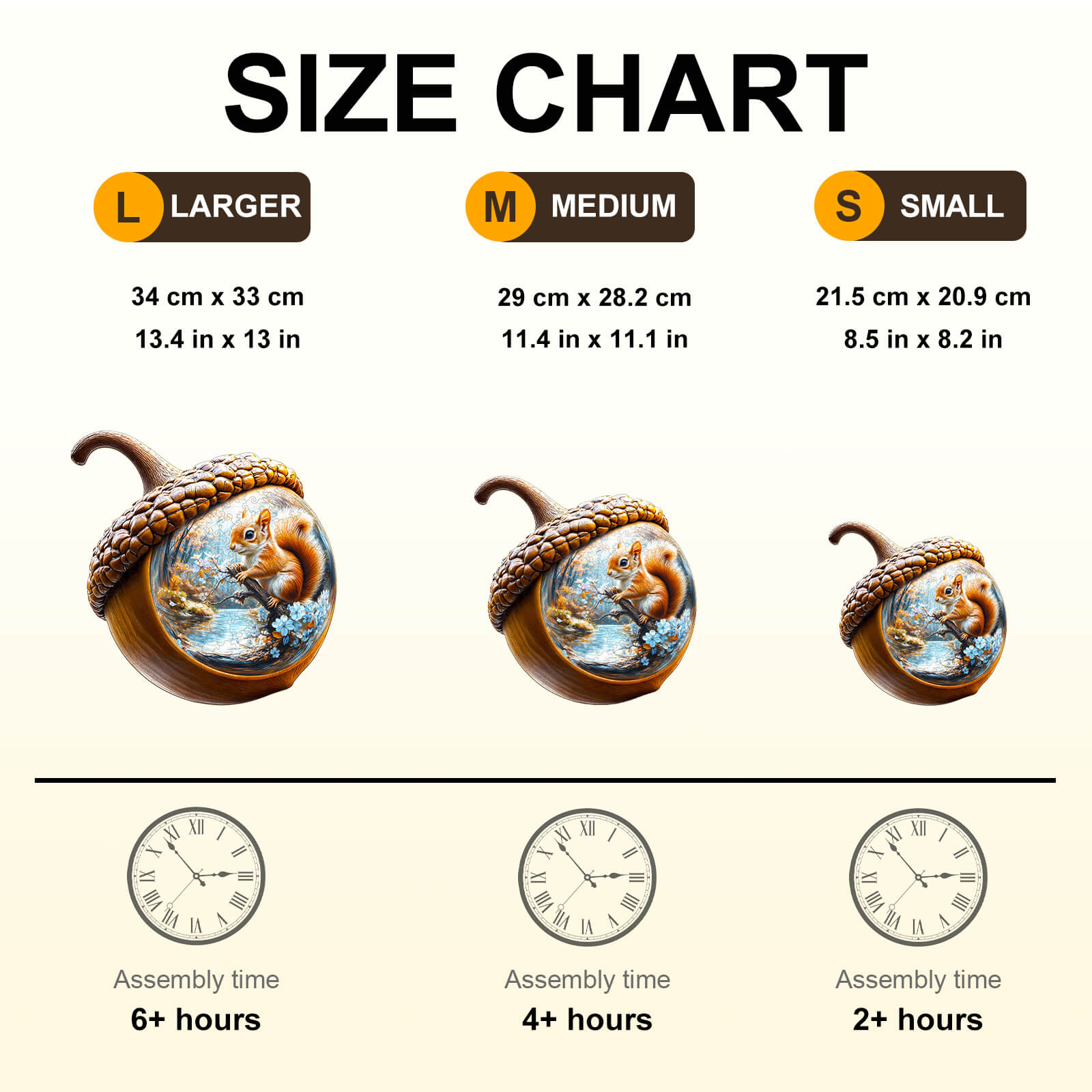 Acorn squirrel Wooden Jigsaw Puzzle