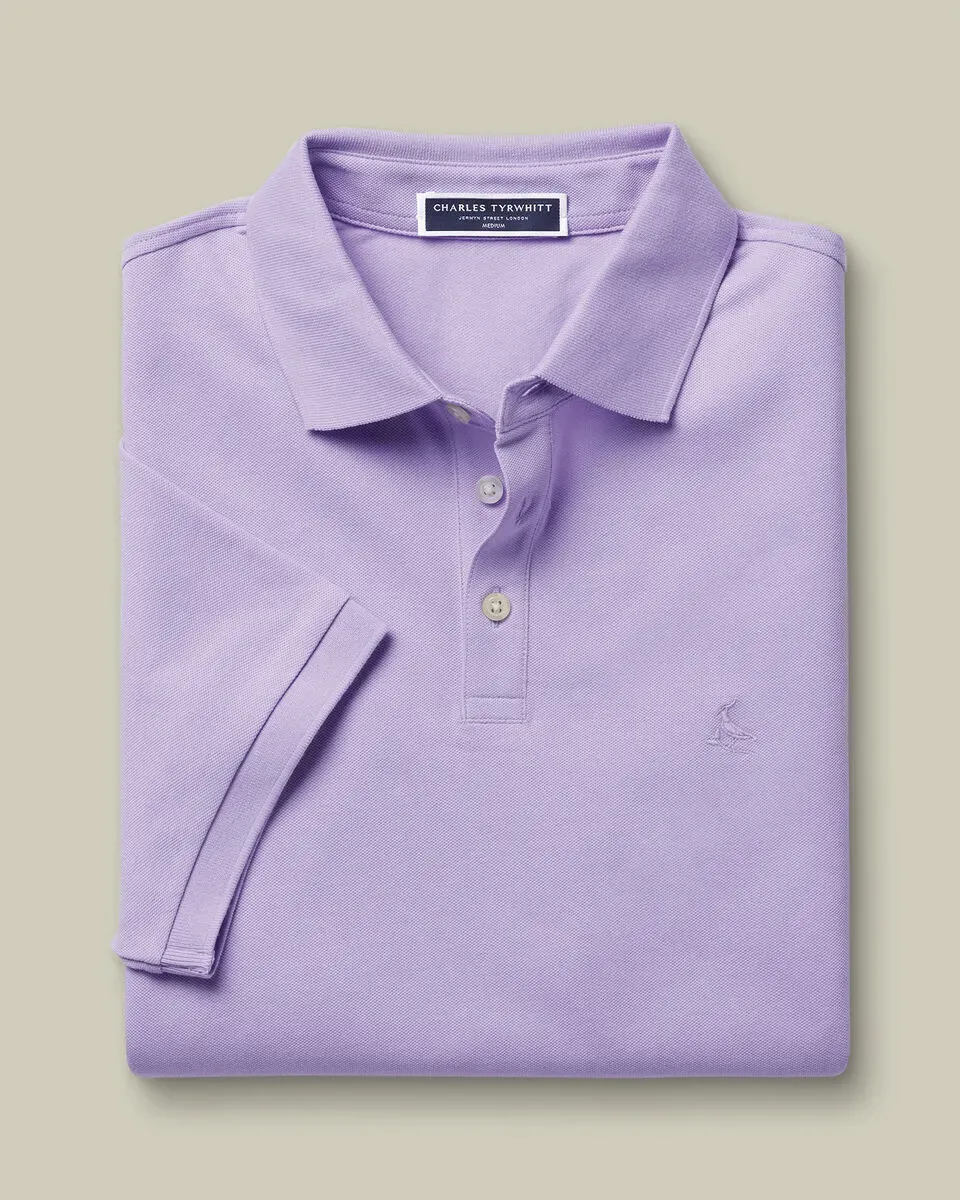 Men'S Casual Business POLO Shirt, Breathable Pique Fabric