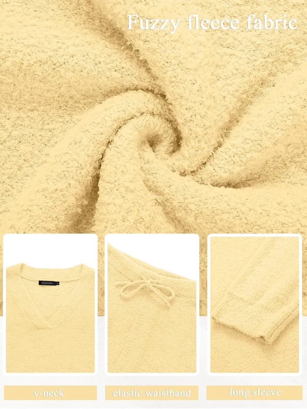 Women's Lounge Sets 2025 Fall Fashion 2 Piece Outfits Sweater Pajama Set