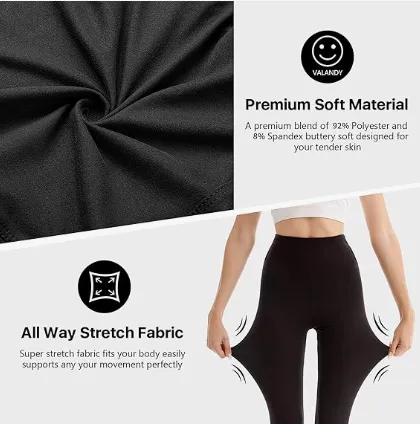 Women High Waisted Soft Yoga Workout Leggings