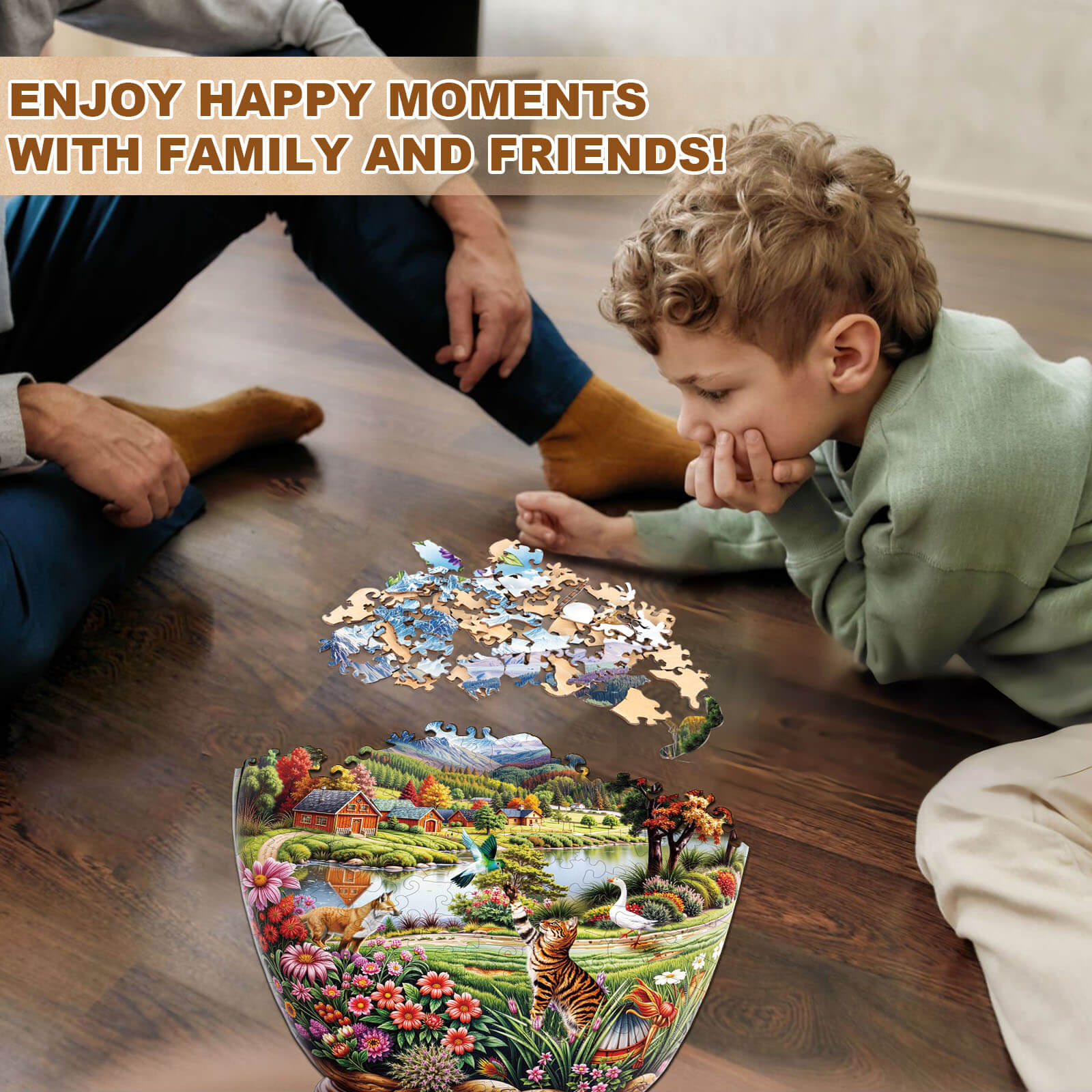 Pastoral vase Wooden Jigsaw Puzzle