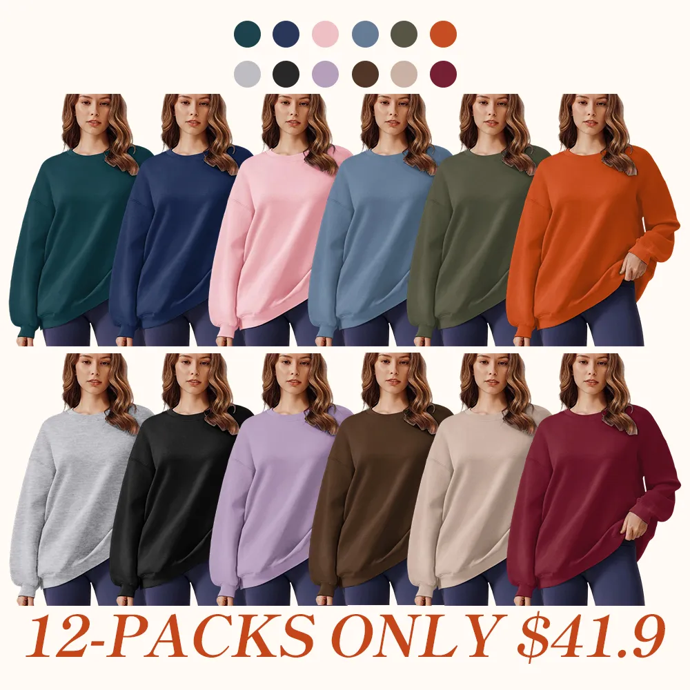 Women's Oversized Sweatshirt 2025 Spring Outfit Long Sleeve