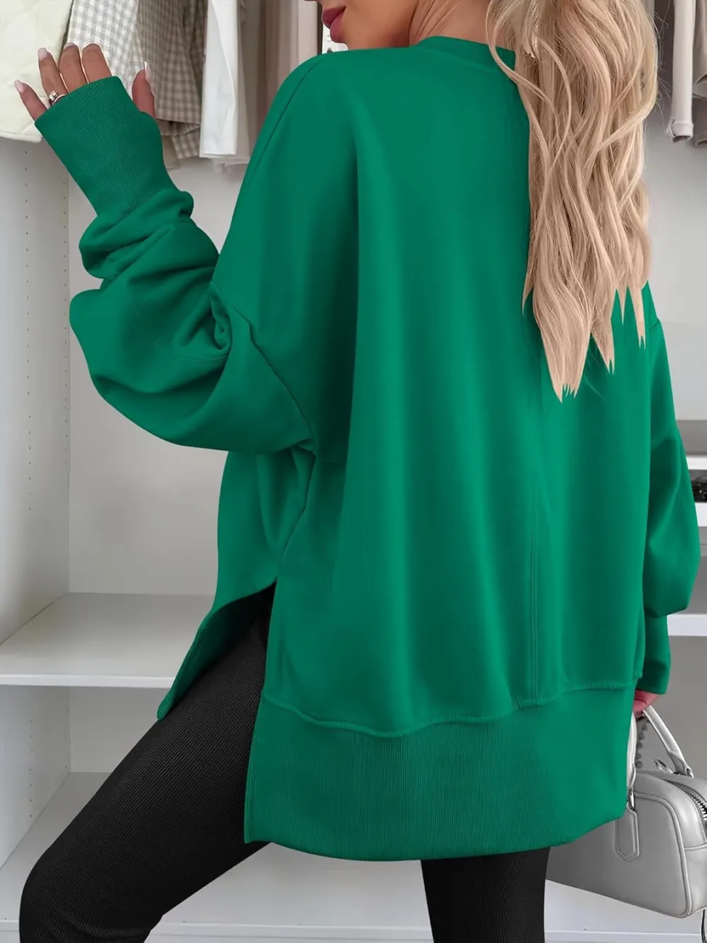 Women Oversized Sweatshirts Thumbhole Long Sleeve Hoodies Shirts