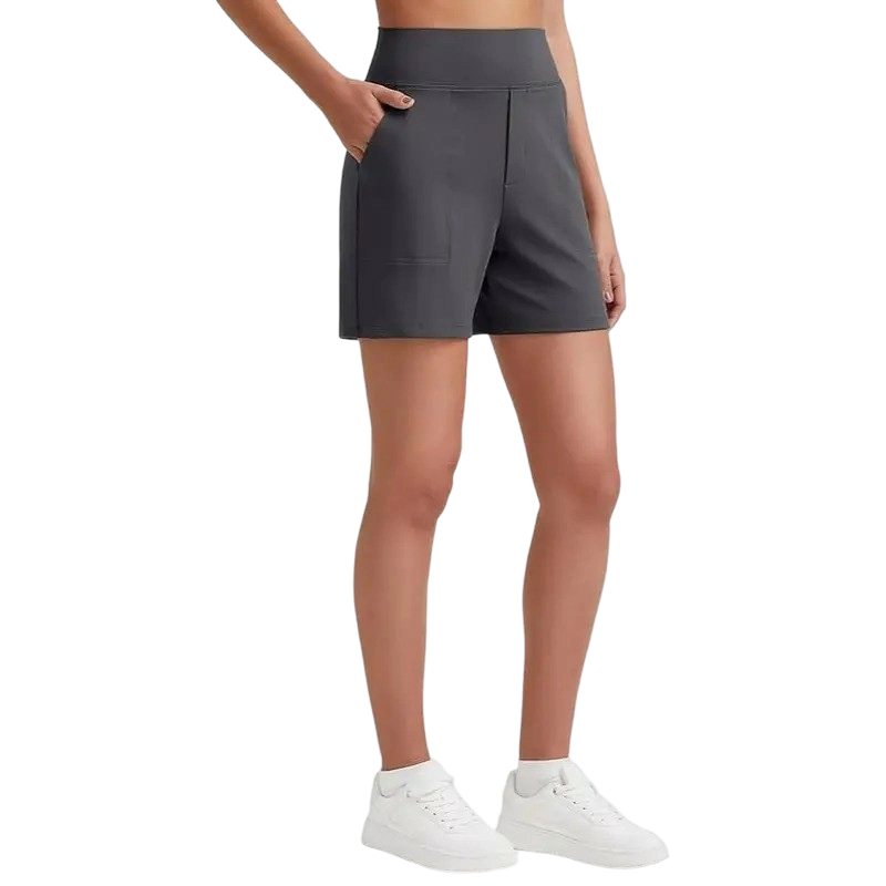 ✨Women’s High-Waisted Athletic Shorts – Quick-Dry Running & Yoga Shorts with Pockets
