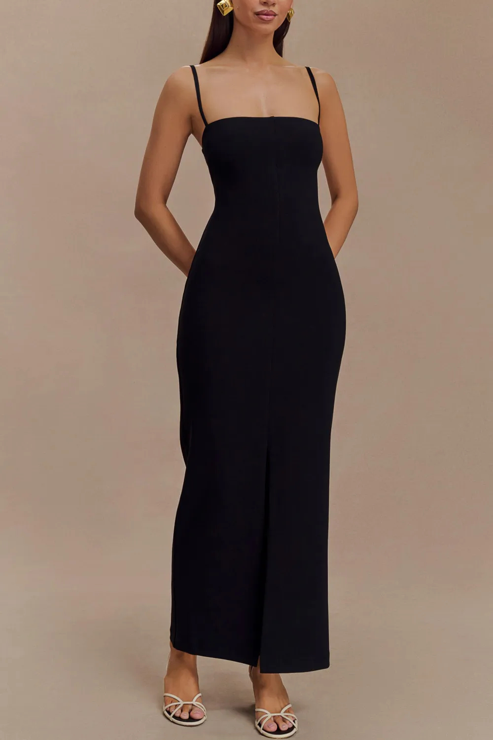 Crepe Maxi Dress